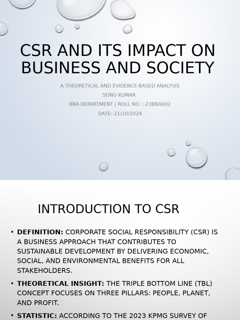 Corporate Social Responsibility | PDF | Corporate Social Responsibility ...