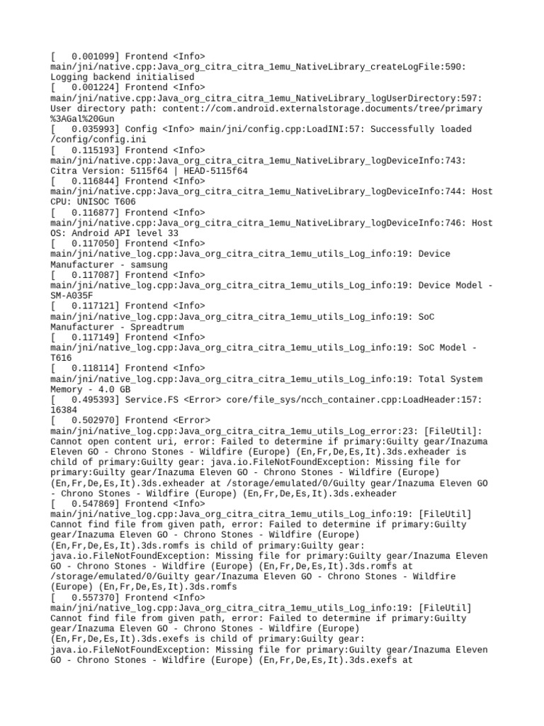 citra_log | PDF | Software | Computer Architecture