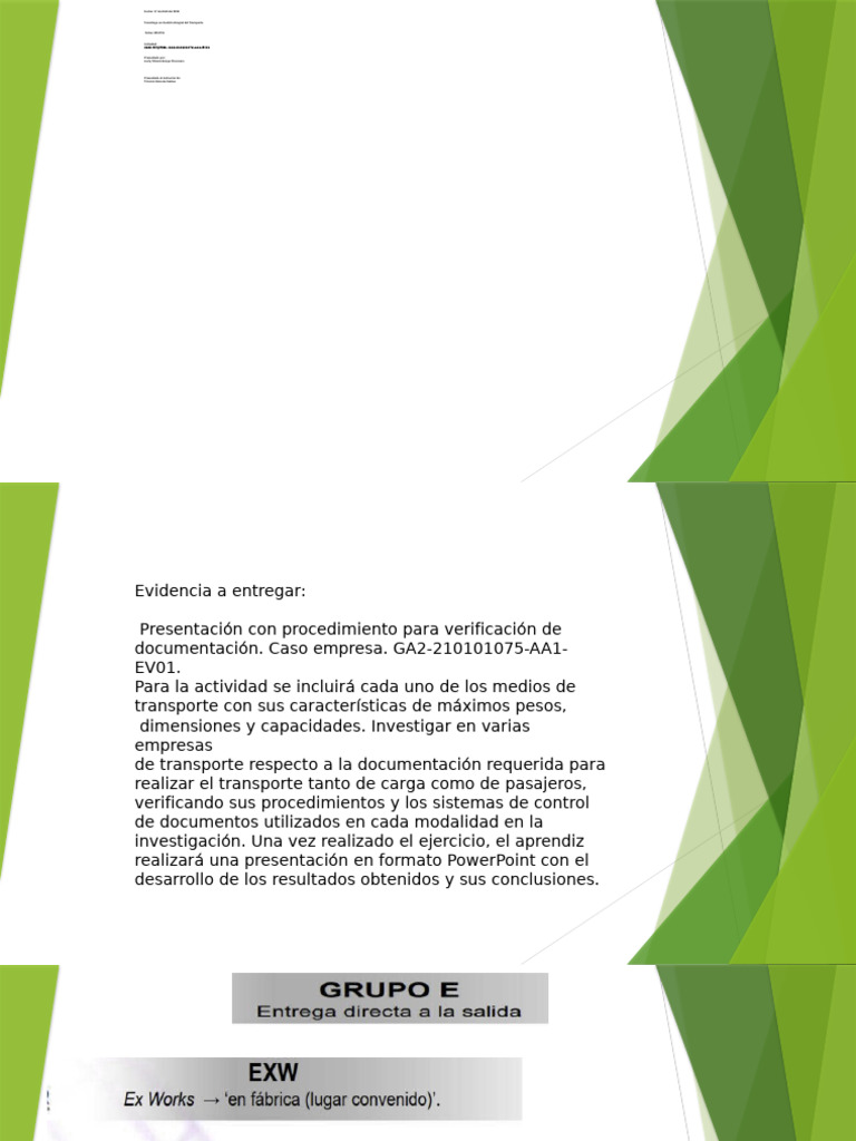 Obligaciones en Transporte de Mercancías | PDF | Negocios | Derecho