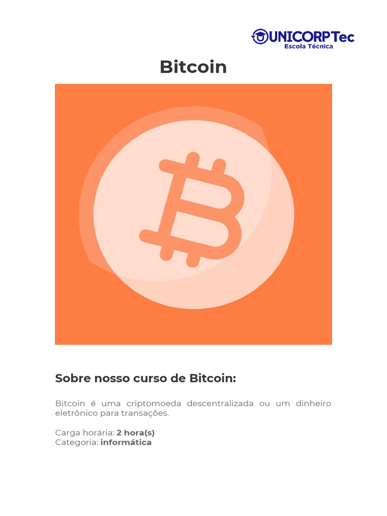 Curso Online de Bitcoin: Aprenda Rápido | PDF