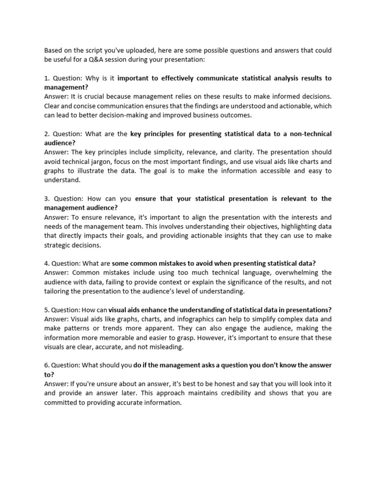 Effective Statistical Presentation Tips | PDF | Data | Uncertainty