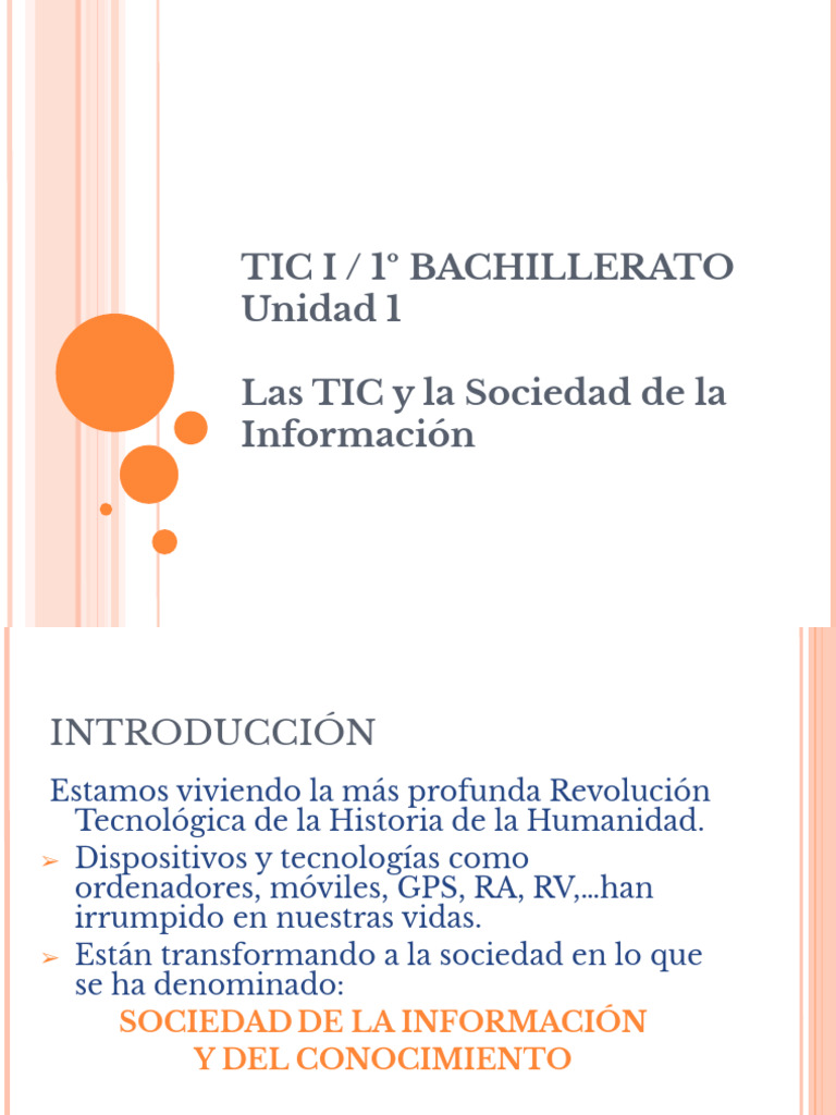 Bach1 - Tic I - Unidad 1 | PDF | Tecnología de información y ...