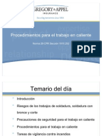 Procedimientos de Trabajo en Caliente