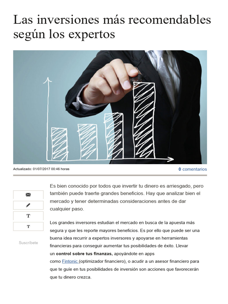 Inversiones Rentables y Consejos Expertos | PDF | Inversiones | Economias
