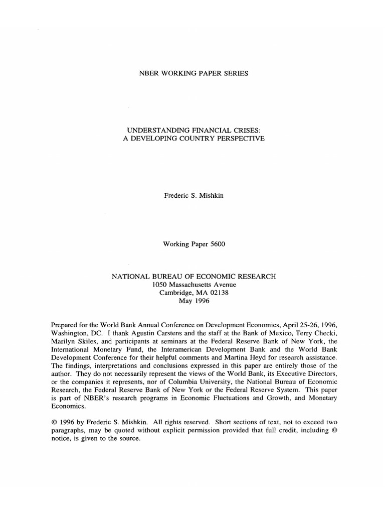 Understand G Financial Crises | PDF
