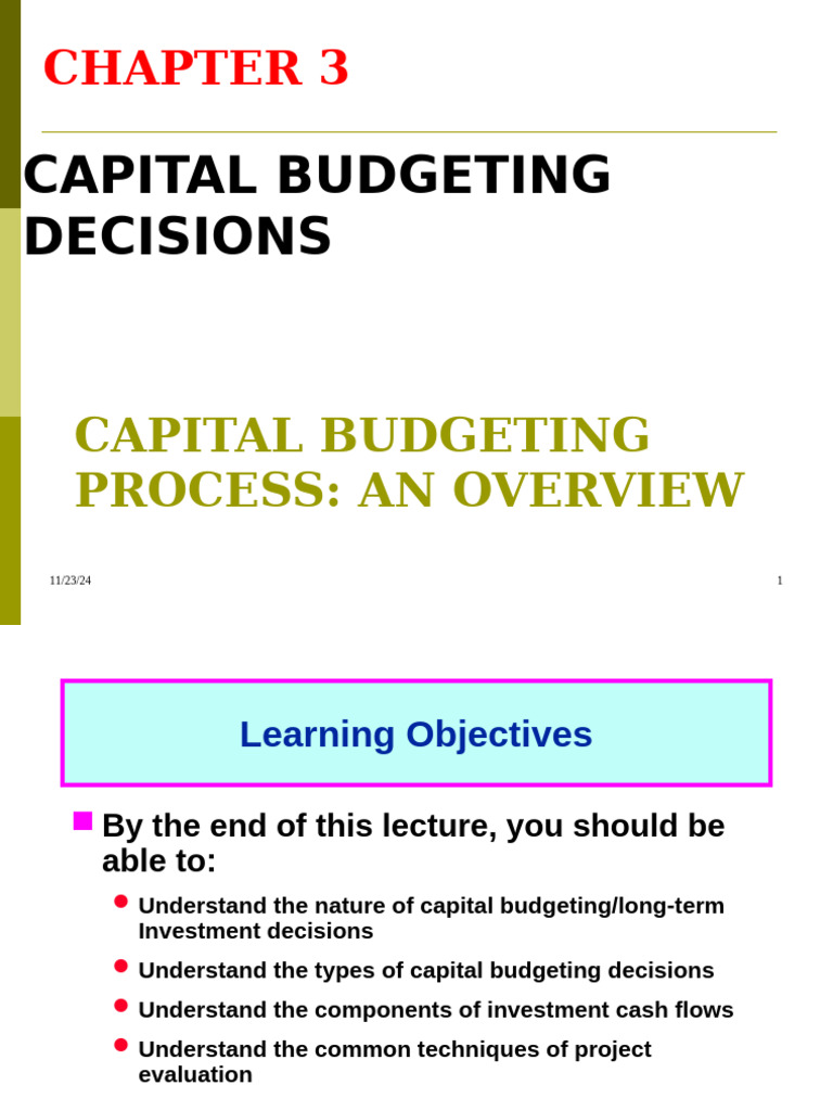Chapter 03acf 2020 Capital Budgeting | PDF | Net Present Value ...