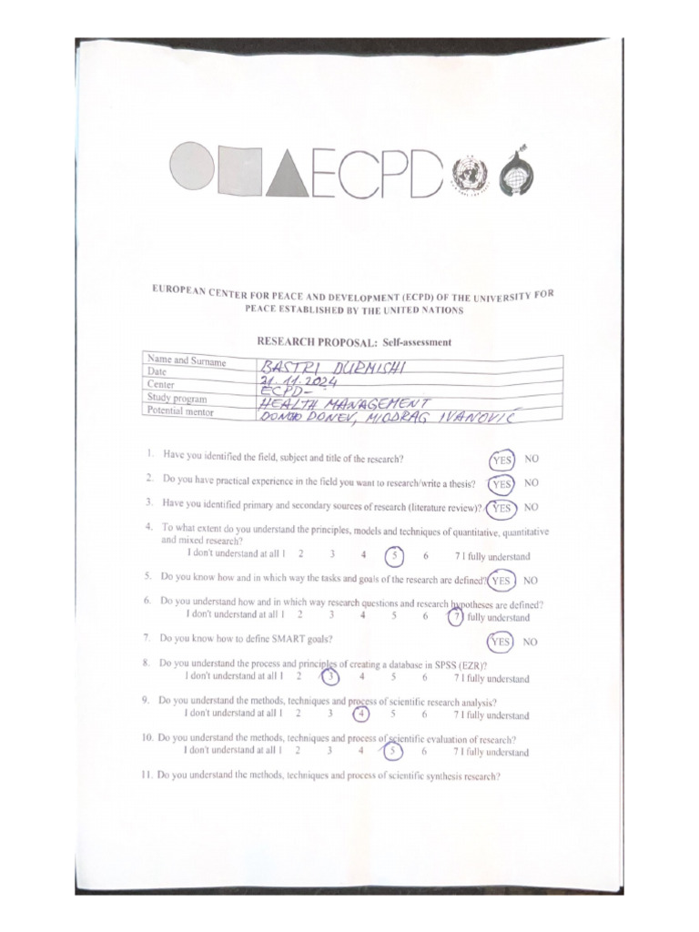 European Center For Peace and Development (Ecpd) of The University For ...