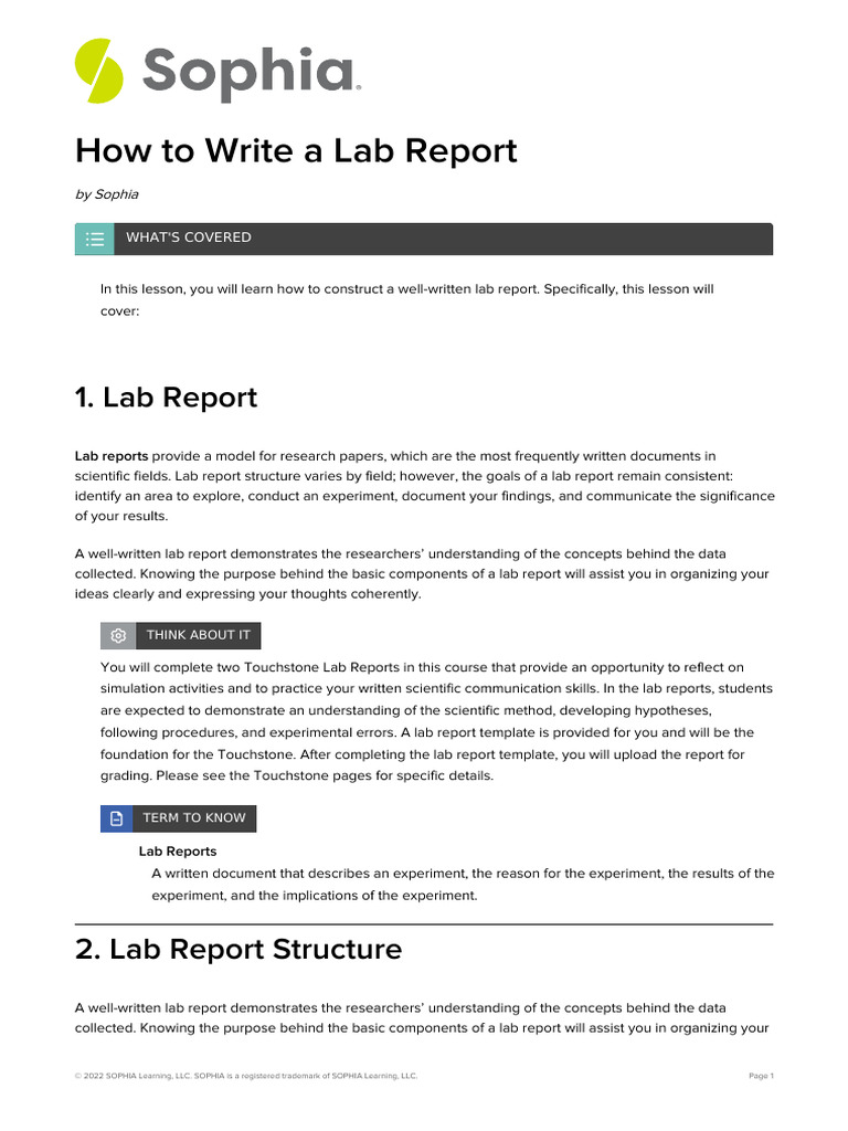 Lab Report Writing Guide | PDF | Experiment | Outlier