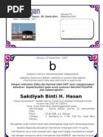 Contoh undangan tasyakuran