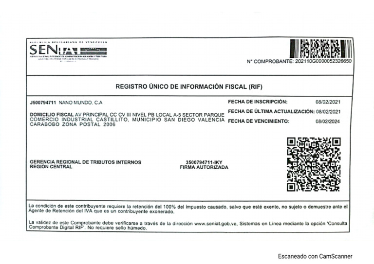 Rif Nano Mundo, C.A. | PDF