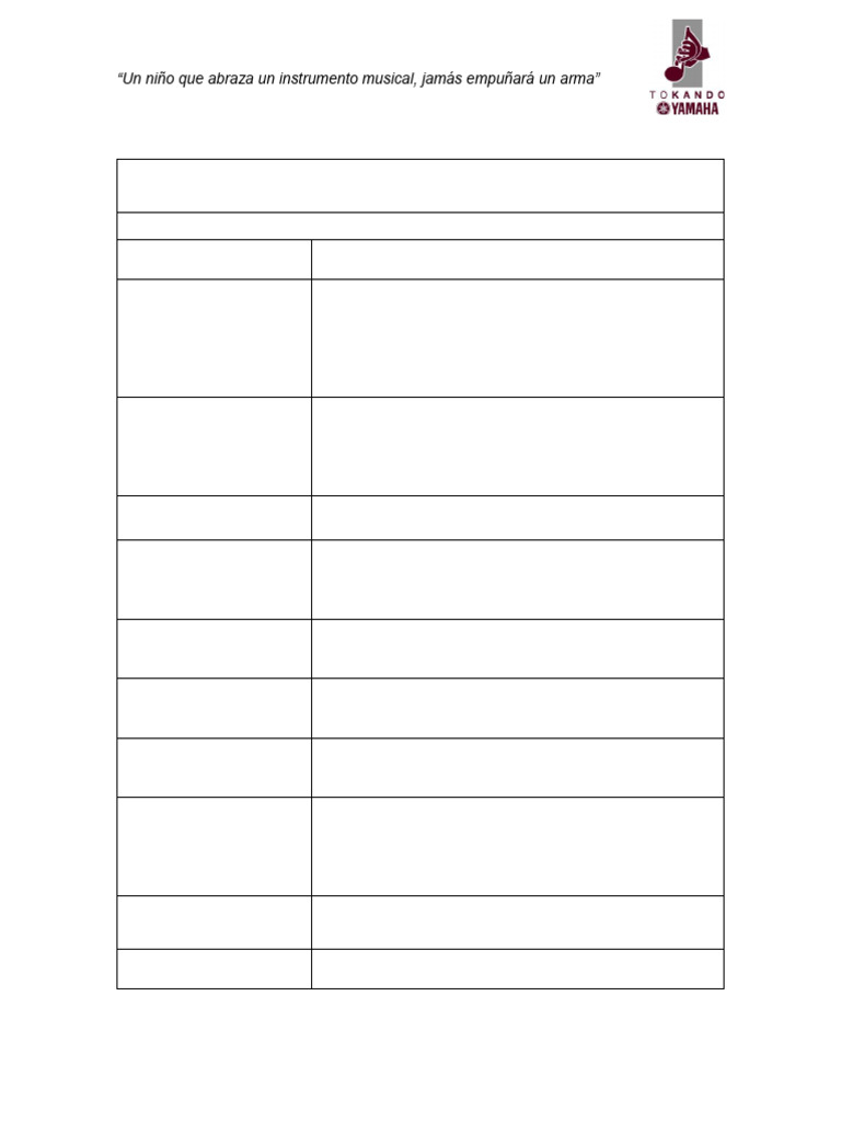 MALLA (Plan de Estudios Musicales) Becas ToKando | PDF | Ritmo ...