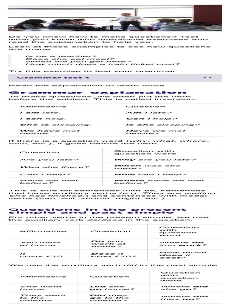 Creating Effective Question Forms | PDF | Question | Verb
