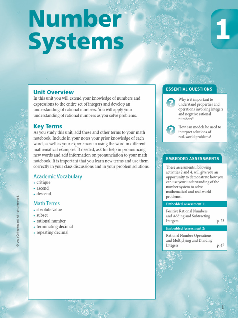 Unit Overview: Academic Vocabulary - Math Terms | PDF | Numbers | Decimal