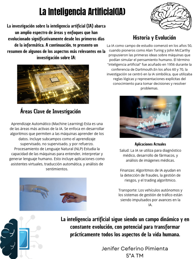 Historia y Áreas de la Inteligencia Artificial | PDF | Inteligencia ...