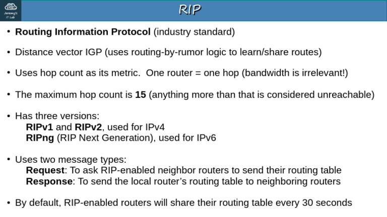Understanding Routing Information Protocol | PDF | Technology & Engineering