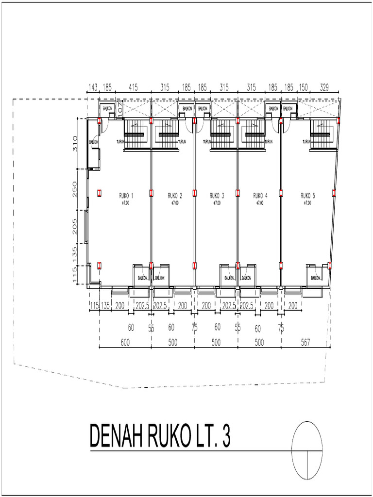 Denah LT 3 Ruko Cikutra-Model | PDF