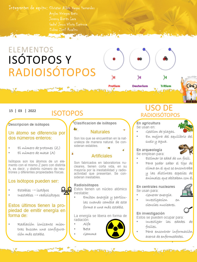 Isótopos y Radioisótopos: Usos y Aplicaciones | PDF | Isótopo ...