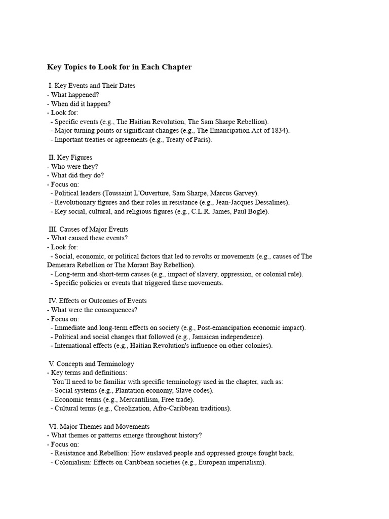 Key Historical Events and Figures Guide | PDF | Abolitionism | Haiti