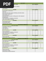 Master Checklist | PDF | Room | Domestic Implements