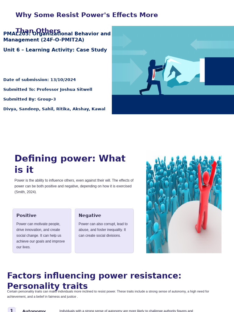 Understanding Power Resistance | PDF | Motivation | Motivational