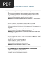 Preguntas y Respuestas Del Examen de Seguro de Vida en PDF | PDF ...