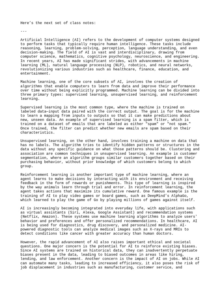 Understanding AI: Types and Ethics | PDF | Artificial Intelligence ...