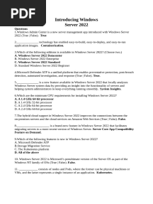 System Adm. Question and Answer