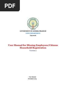 Employees Registration in HH - User Manual