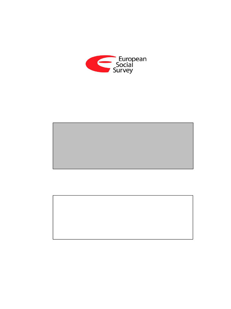 ESS Round 11 Source Questionnaire 2023 | PDF | Questionnaire ...