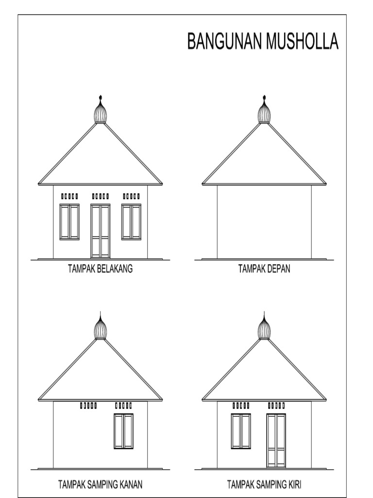 06 - Bangunan Musholla | PDF