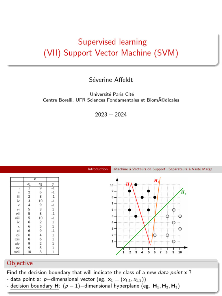 Support Vector Machine Overview | PDF | Support Vector Machine ...