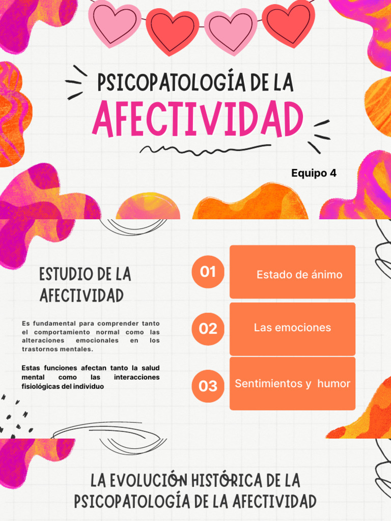 Psicopatología de la Afectividad | PDF | Las emociones | Trastorno mental