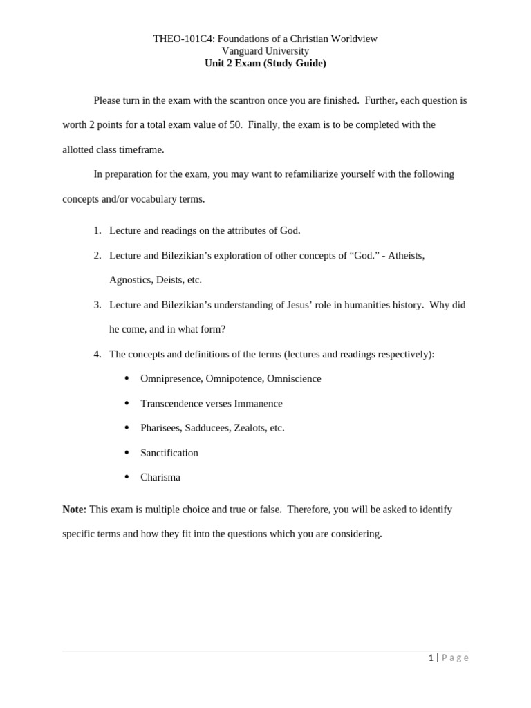 Unit+2+Exam+ +Study+Guide | PDF | Philosophy