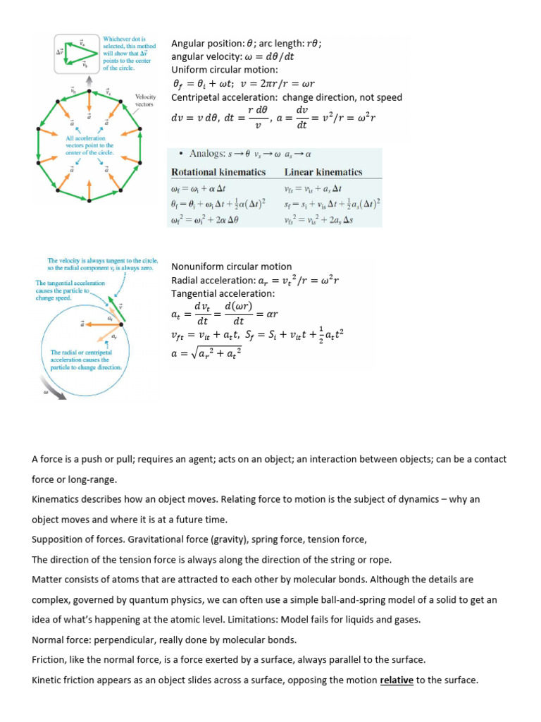 Physics Forces and Motion Basics | PDF