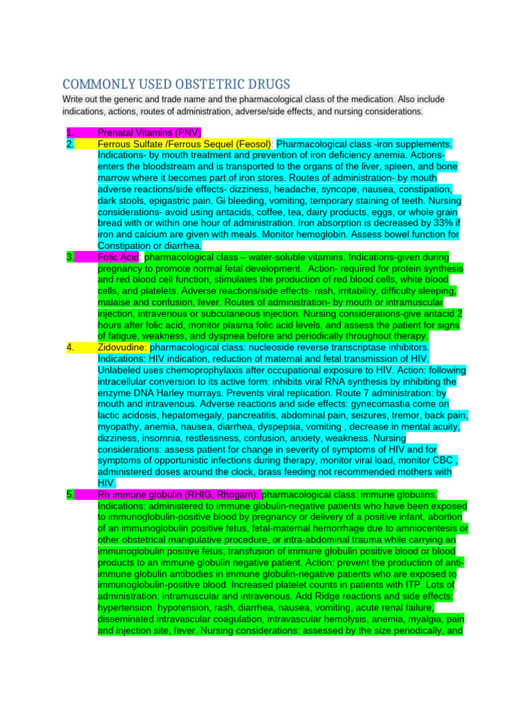 Spring 2023 Drugs | PDF | Medical Specialties | Clinical Medicine