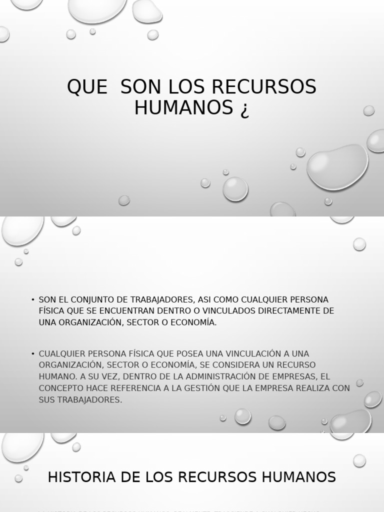 Que++son+los+recursos+humanos | PDF | Gestión de recursos humanos