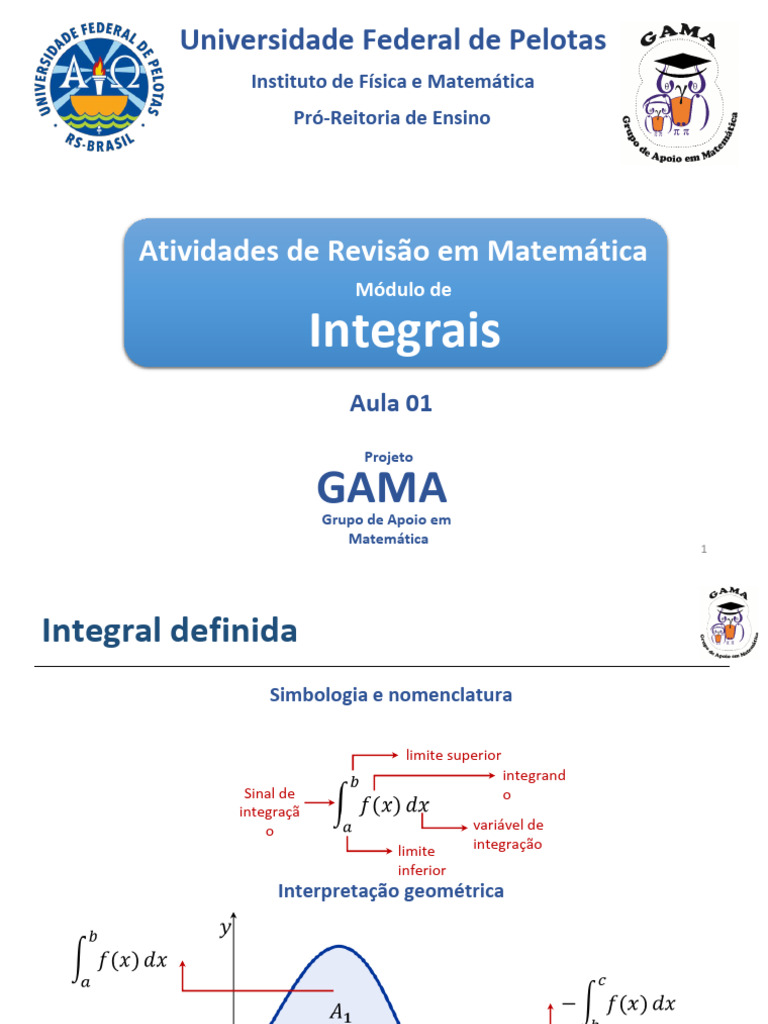 Revisão de Integrais em Matemática | PDF | Integrante | Cálculo