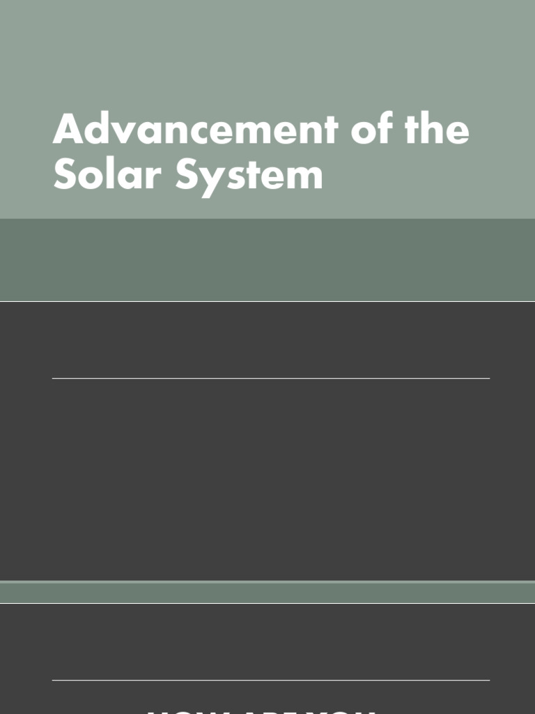 Advancement of The Solar System | PDF | Planets | Pluto