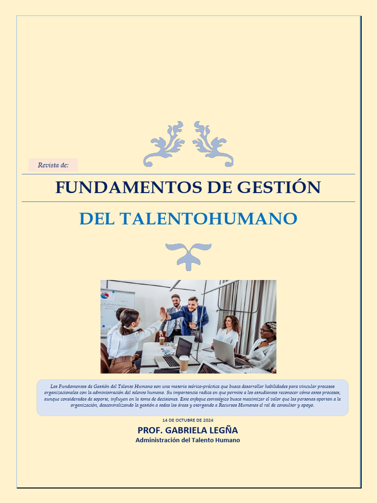 Documento Semana 4 FGTH 3 | PDF | Gestión del talento | Reclutamiento