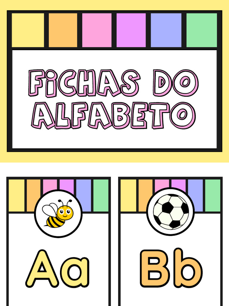 Fichas do Alfabeto em PDF | PDF