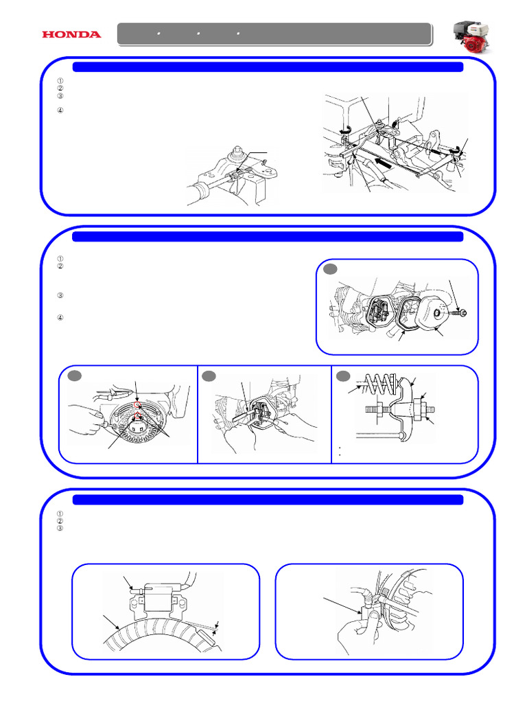 Honda GX270/GX340 Valve Adjustment Guide | PDF | Throttle | Engines