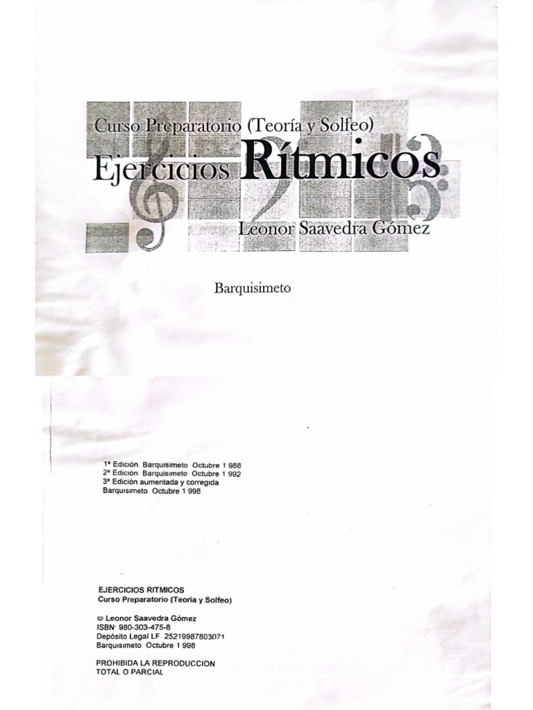 Ejercicios Ritmicos | PDF