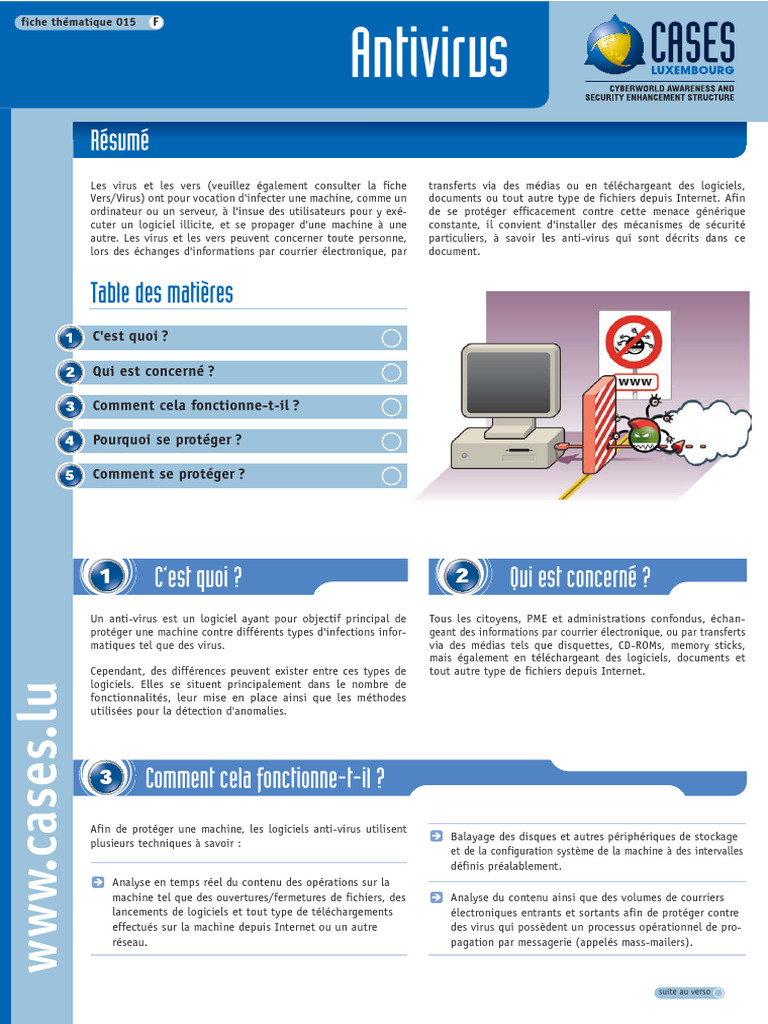 Protection contre virus et vers informatiques | PDF | Logiciel ...