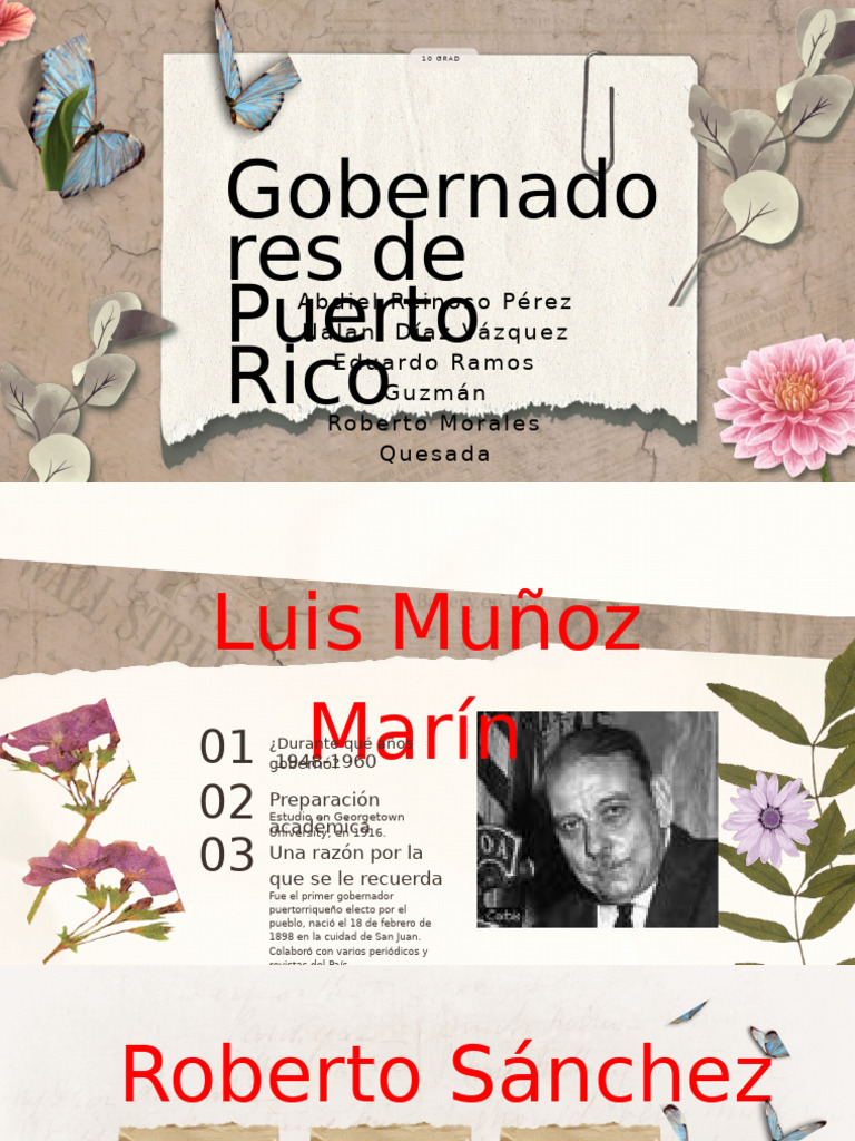 Gobernadores de Puerto Rico: Historia y Legado | PDF