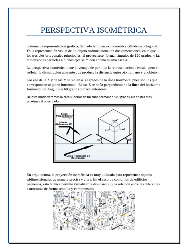 Guía Completa sobre Perspectiva Isométrica | PDF | Sistema de ...