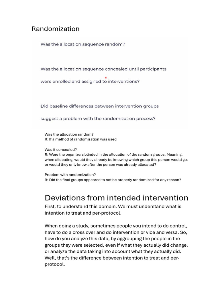 Risk of Bias On Randomized Studies | PDF | Randomized Controlled Trial ...