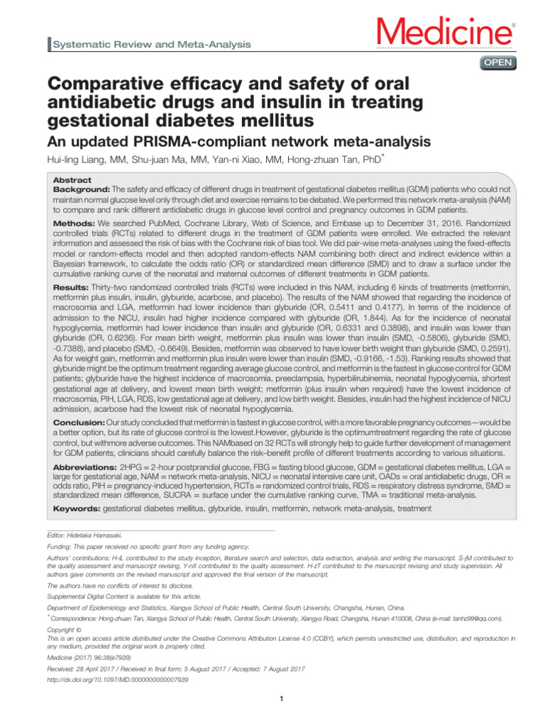 Hui Ling Liang Comparative Efficacy and Safety of Oral | PDF ...