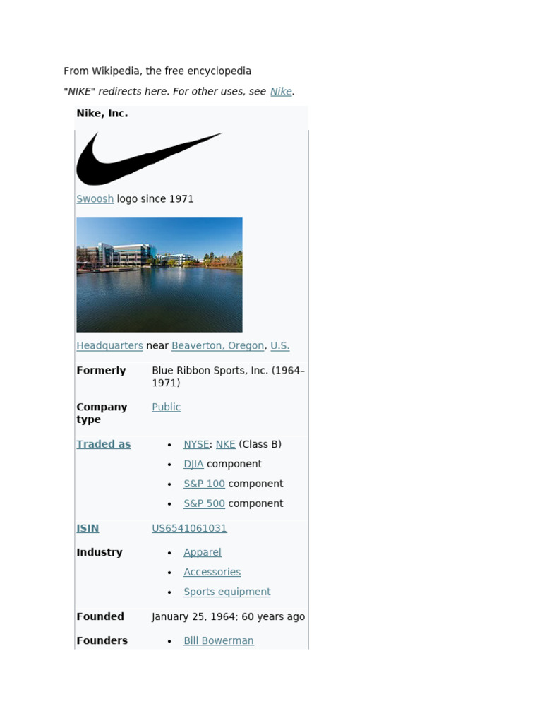 nike doc | PDF | Nike | Shoe