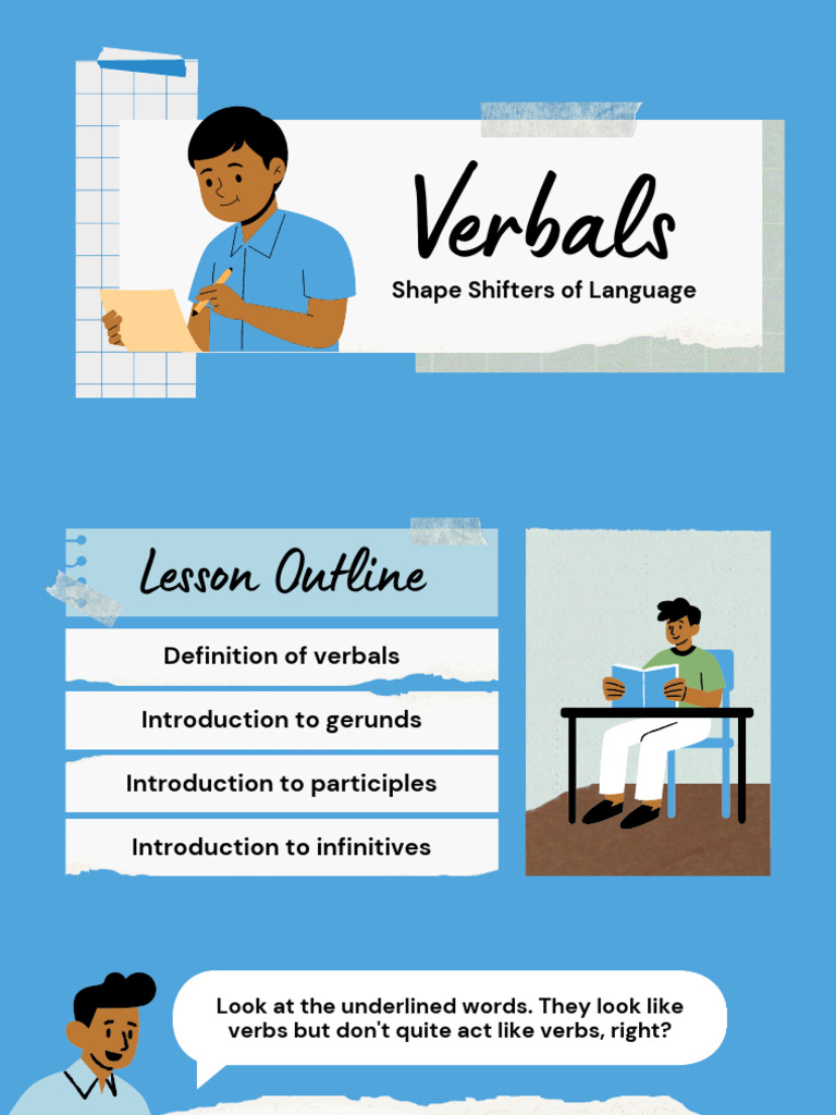Types and Examples of Verbals | PDF | Verb | Adjective
