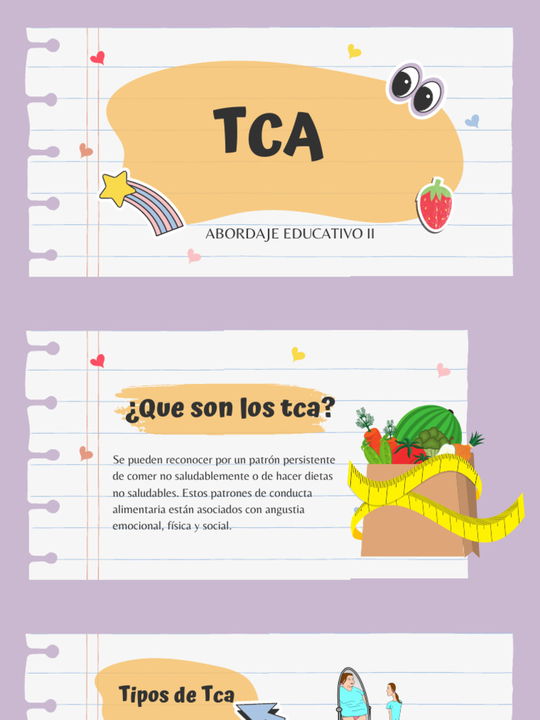 Tipos y Efectos de los TCA | PDF | Salud y bienestar